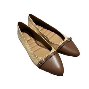 Kelly & Katie Brown Women's Shoes Size 9.5 Comfort Support Jana Cushioned Flats